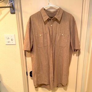 The Foundry Supply Co. Tan Casual Button Down Shirt